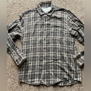 Horny Toad organic cotton button down size L